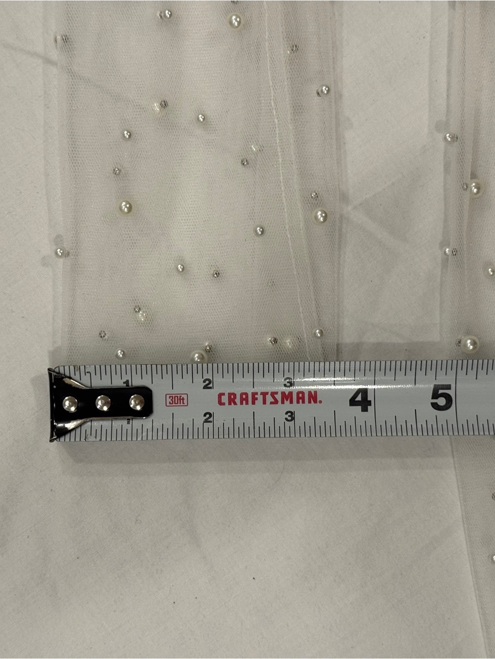 NWOT Jenny by Jenny Yoo Allison Pearl Tulle Fingerless Bridal Sleeves Ivory Sz 4 - Picture 11 of 11